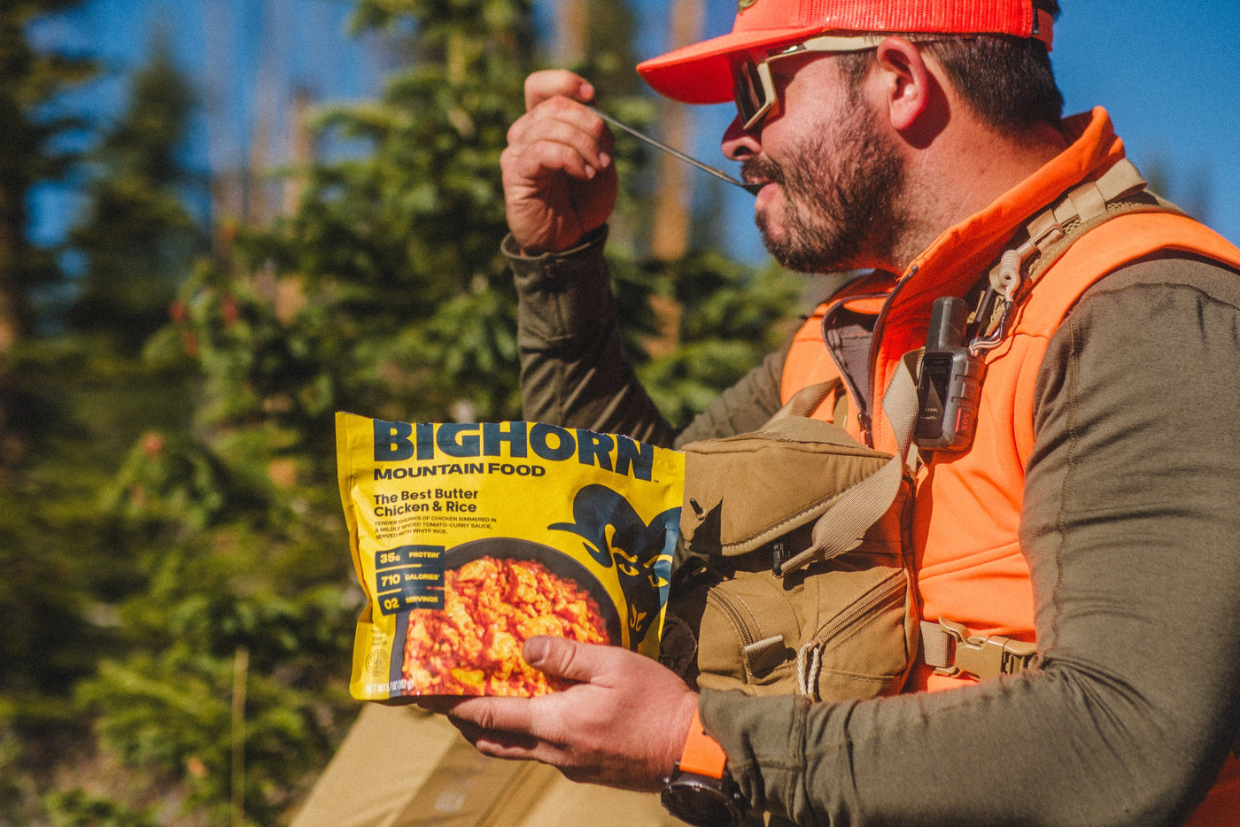 BIGHORN meal in the field